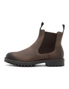 RYLKO Ghete Chelsea de piele nabuc - Maro