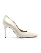 RYLKO Pantofi de piele cu toc stiletto Linsey - Crem