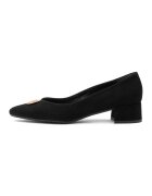 RYLKO Pantofi de piele intoarsa cu decoratiune metalica Elizabeth - Negru