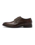 RYLKO Pantofi derby de piele cu sireturi - Maro cognac
