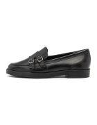 RYLKO Pantofi loafer de piele cu catarame decorative - Negru