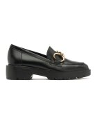 RYLKO Pantofi loafer de piele cu detalii lant - Auriu/Negru