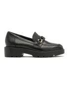 RYLKO Pantofi loafer de piele cu detalii lant - Auriu/Negru