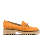 RYLKO Pantofi loafer de piele intoarsa Clarissa - Portocaliu