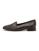 RYLKO Pantofi loafer din piele cu varf patrat - Maro inchis