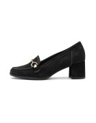 RYLKO Pantofi loafer din piele nabuc cu toc Passes - Negru