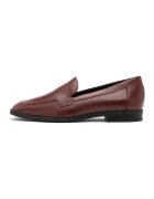 RYLKO Pantofi loafer uni de piele intoarsa - Maro cognac