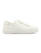 RYLKO Pantofi sport de piele cu aspect granat Nora - Alb