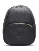 RYLKO Rucsac de piele cu aspect texturat - Negru