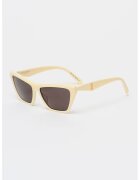 Saint Laurent Ochelari de soare cat-eye - Alb fildes