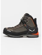 Salewa Pantofi mid-high cu garnituri din piele intoarsa pentru trekking Crow GTX - Negru/Kaki