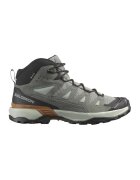 Salomon Ghete X Ultra 360 cu garnituri de piele intoarsa pentru drumetii - Negru/Gri cenusiu