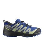 Salomon Pantofi impermeabili pentru alergare pe teren accidentat XA Pro V8 - Negru/Albastru royal/Verde lime