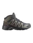 Salomon Pantofi mid-cut cu tehnologie Gore-Tex pentru drumetii X-Adventure Recon - Kaki/Gri antracit