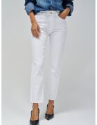Salsa Jeans Blugi slim fit cu talie medie - Alb optic