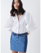 Salsa Jeans Fusta mini din denim - Albastru lavanda