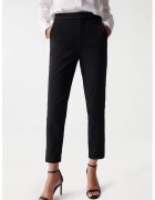 Salsa Jeans Pantaloni dama chino crop slim cu talie inalta - Negru