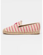 Sam Edelman Espadrile din panza cu model in dungi Kathleen - Fucsia/Bej deschis