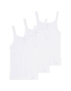 SANETTA Set de topuri cu model uni - 3 piese - Alb