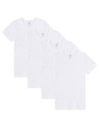 SANETTA Set de tricouri de casa - din bumbac - 4 piese - Alb