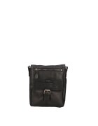 Santini Firenze Geanta crossbody unisex de piele - Negru