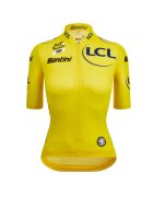 Santini Tricou ciclism dama Leader General Tour de France Galben - Galben