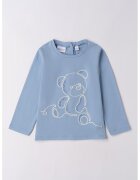 Sarabanda Bluza cu strasuri - Alb/Albastru lavanda