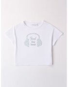 Sarabanda Tricou cu imprimeu - Alb/Verde pal