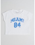 Sarabanda Tricou cu imprimeu text - Alb/Albastru