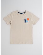 Sarabanda Tricou din bumbac cu imprimeu discret - Rosu/Grej/Albastru