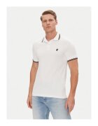 Save The Duck Tricou polo barbati DR0136M-BATE20 - Bumbac - Alb - Alb