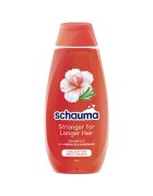 Schauma Sampon pentru ingrijirea parului lung si fragil - Long Hair cu hibiscus si rozmarin - sampon vegan - 400 ML