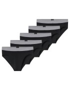 SCHIESSER Set de 5 perechi de chiloti - Negru/Gri/Albastru