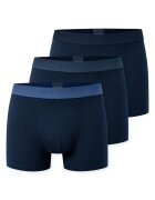 SCHIESSER Set de boxeri cu banda logo in talie- 3 perechi - Albastru