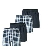 SCHIESSER Set de boxeri din bumbac - 4 perechi - Albastru inchis