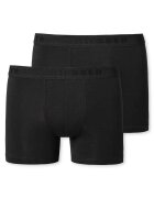 SCHIESSER Set de boxeri din bumbac organic - 2 perechi - Negru
