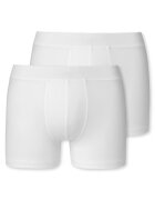 SCHIESSER Set de boxeri uni - 2 perechi - Alb