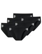 SCHIESSER Set de chiloti din amestec de bumbac - 3 perechi - Negru