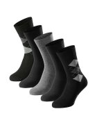 SCHIESSER Set de sosete lungi Bluebird - 5 perechi - Negru