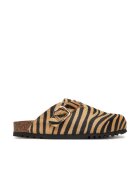 Scholl dama - piele naturala - Negru/Bej