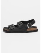 Scholl Sandale de piele cu design cu catarama Gaston - Negru