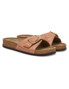 Scholl Slapi dama model Bora Mule - roz antic - piele ecologica