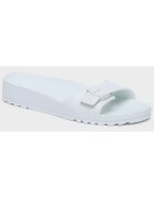Scholl Slapi de dama BAHIA 1 STRAP negru ALB - Alb