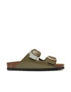 Scholl Slapi model Josephine - piele ecologica - kaki