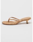 Schutz Papuci flip-flop cu toc kitten Carolyn - Bej