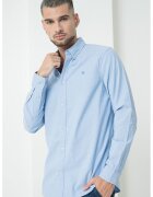 Scotch & Soda Camasa oxford cu model uni - Albastru deschis