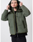 Scotch & Soda Geaca cu gluga detasabila - Verde feriga