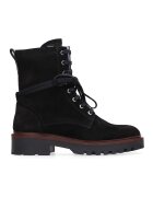 Scotch & Soda Ghete demi-wedge de piele intoara - Negru