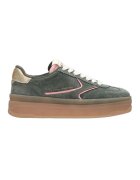Scotch & Soda Pantofi sport de piele si piele intoarsa - Auriu/Kaki