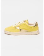 Scotch & Soda Pantofi sport low-cut cu garnituri din piele intoarsa - Auriu/Galben